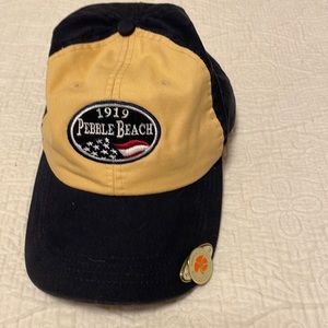 New pebble beach golf hat with ball marker